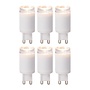 6x G9 - Led lamp - Ø 2,1 cm - LED Dimb. - G9 - 3W 2700K - Wit
