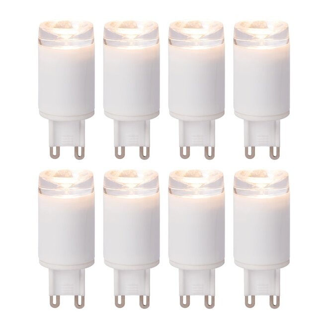 8x G9 - Led lamp - Ø 2,1 cm - LED Dimb. - G9 - 3W 2700K - Wit
