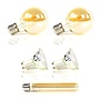 Lichtbronset 2x bol Ø7cm G70 + 2x GU10 Ø5cm + 1x buis 18,5cm T32 - Alaska