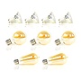 Lichtbronset 4x GU10 Ø5cm + 3x bol Ø7cm G70 + 2x druppel ST64 - Alaska