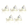 5x Lichtbron LED GU10 dimbaar Ø5cm - transparant glas