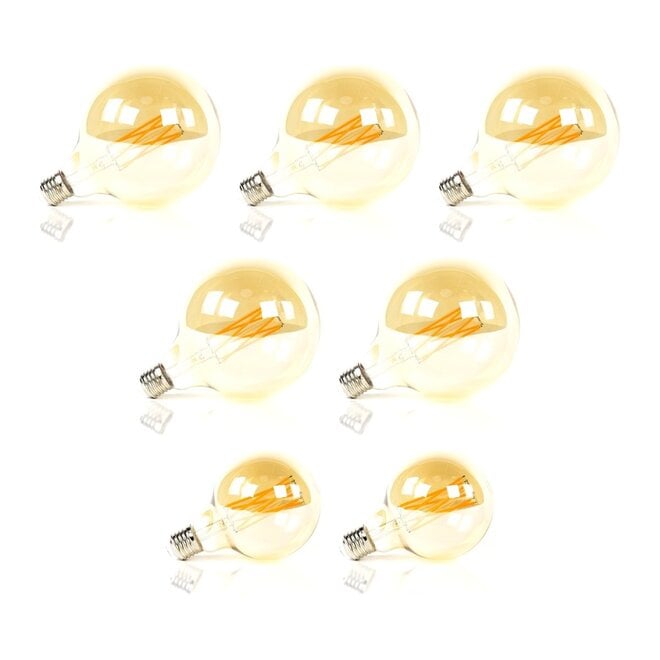 Lichtbronset 5x bol Ø12,5cm G125 + 2x bol Ø9,5cm G95 - Alaska