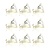 9x Lichtbron LED GU10 dimbaar Ø5cm - transparant glas