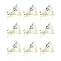9x Lichtbron LED GU10 dimbaar Ø5cm - transparant glas