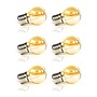 6x Lichtbron LED [G45] filament bol Ø4,5cm - amber glas