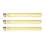 3x Lichtbron LED [T32] filament buis 30cm - amber glas