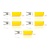 5x Lichtbron LED G9 dimbaar - transparant glas