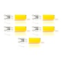 5x Lichtbron LED G9 dimbaar - transparant glas