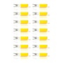 14x Lichtbron LED G9 dimbaar - transparant glas
