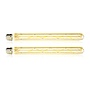 2x Lichtbron LED [T32] filament buis 30cm - amber glas