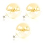3x Lichtbron LED [G200] filament bol Ø20cm - amber glas