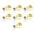 7x Lichtbron LED [A60] filament peer - amber glas
