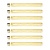 7x Lichtbron LED [T32] filament buis 30cm - amber glas