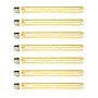 7x Lichtbron LED [T32] filament buis 30cm - amber glas