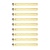 9x Lichtbron LED [T32] filament buis 30cm - amber glas