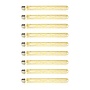 9x Lichtbron LED [T32] filament buis 30cm - amber glas