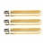 3x Lichtbron LED [T32] filament buis 18,5cm - amber glas