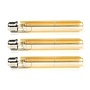 3x Lichtbron LED [T32] filament buis 18,5cm - amber glas