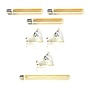 Lichtbronset 3x buis 18,5cm T32 + 3x GU10 Ø5cm + 1x buis 30cm T32 - Alaska