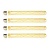 4x Lichtbron LED [T32] filament buis 30cm - amber glas