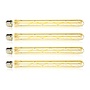 4x Lichtbron LED [T32] filament buis 30cm - amber glas