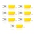 7x Lichtbron LED G9 dimbaar - transparant glas