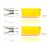 2x Lichtbron LED G9 dimbaar - transparant glas