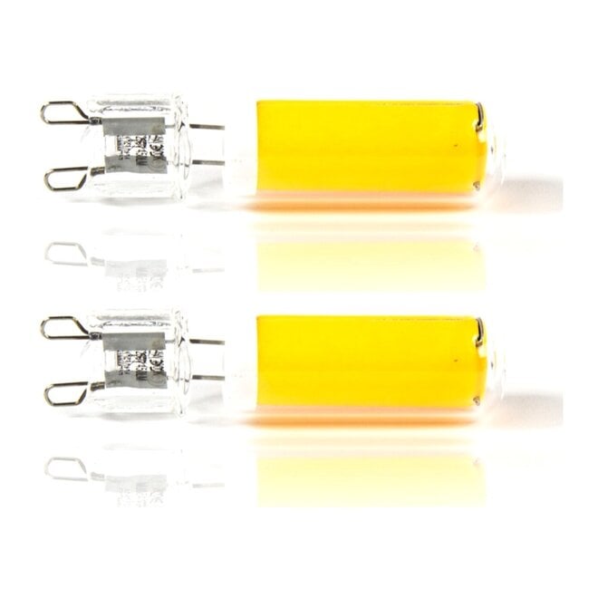2x Lichtbron LED G9 dimbaar - transparant glas