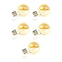 5x Lichtbron LED [G70] filament bol Ø7cm - amber glas