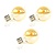 3x Lichtbron LED [G70] filament bol Ø7cm - amber glas
