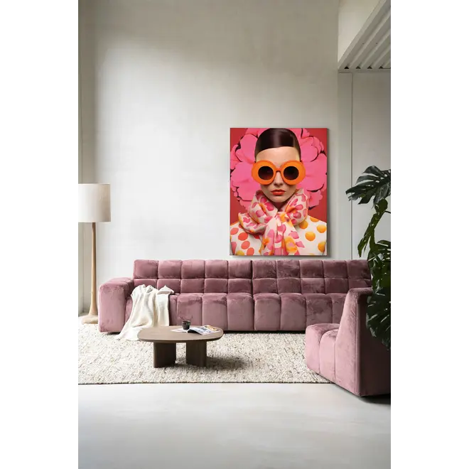 Urban Cotton Wandkleed Pink Flower