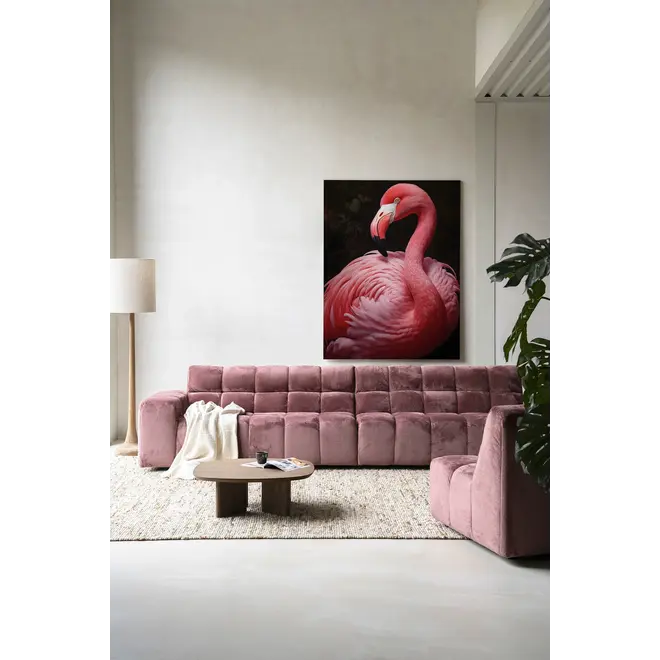 Urban Cotton Wandkleed Pink Flamingo