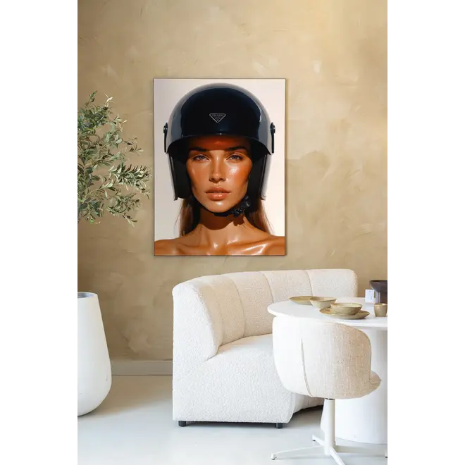 Urban Cotton Wandkleed Prada Helmet