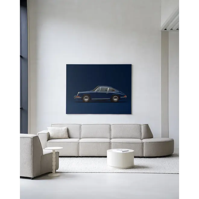 Urban Cotton Wandkleed Blue Porsche