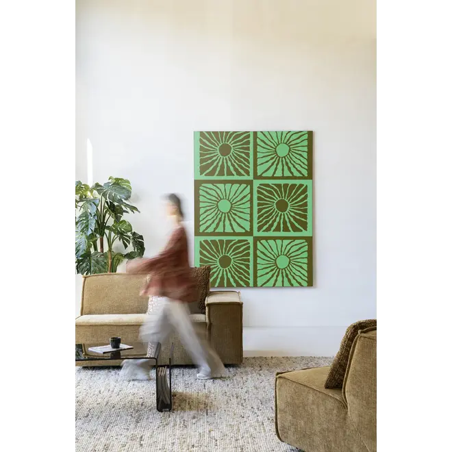 Urban Cotton Wandkleed Suns In Green