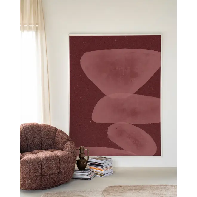 Urban Cotton Wandkleed Elementa Burgundy 1