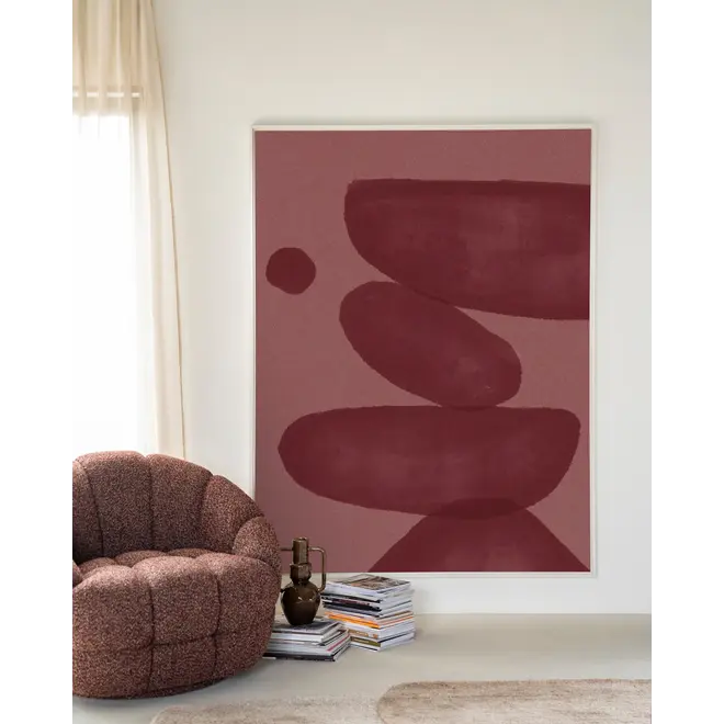 Urban Cotton Wandkleed Elementa Burgundy 2
