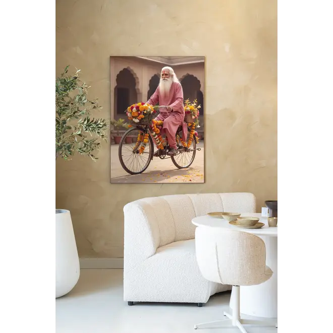 Urban Cotton Wandkleed Flower Bike