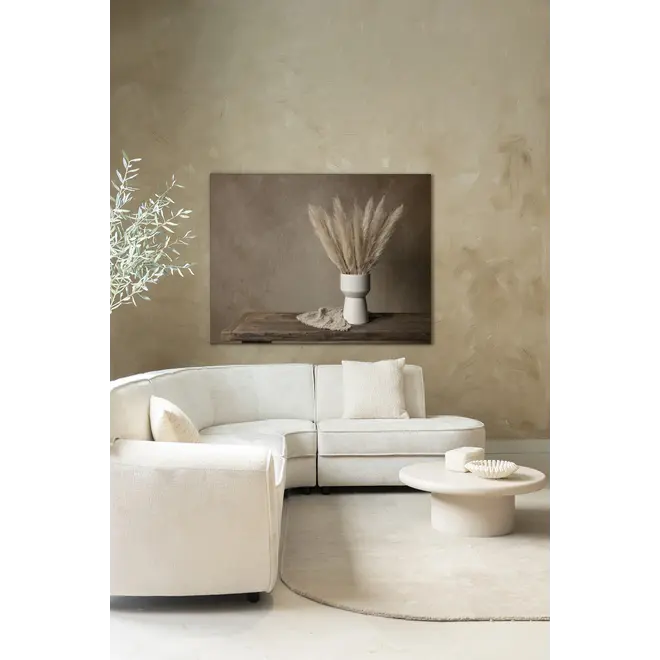 Urban Cotton Wandkleed Natural Pampas Plumes