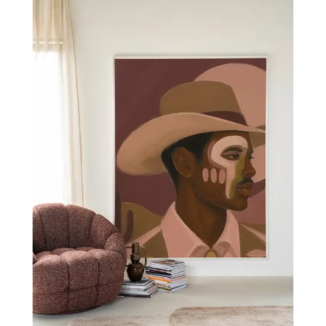 Urban Cotton Wandkleed Western Night