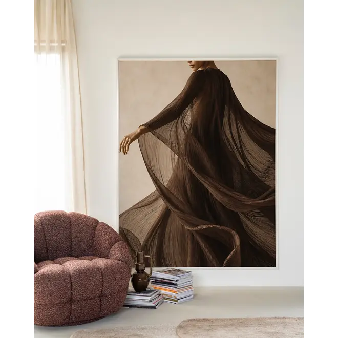 Urban Cotton Wandkleed Flowing Brown