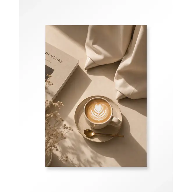 Urban Cotton Wandkleed Coffee Time Creme