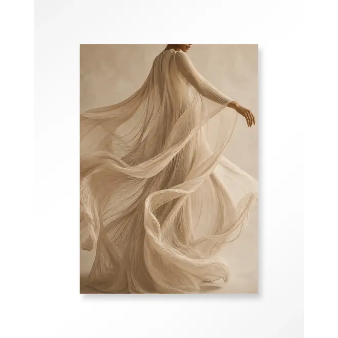 Urban Cotton Wandkleed Flowing Beige