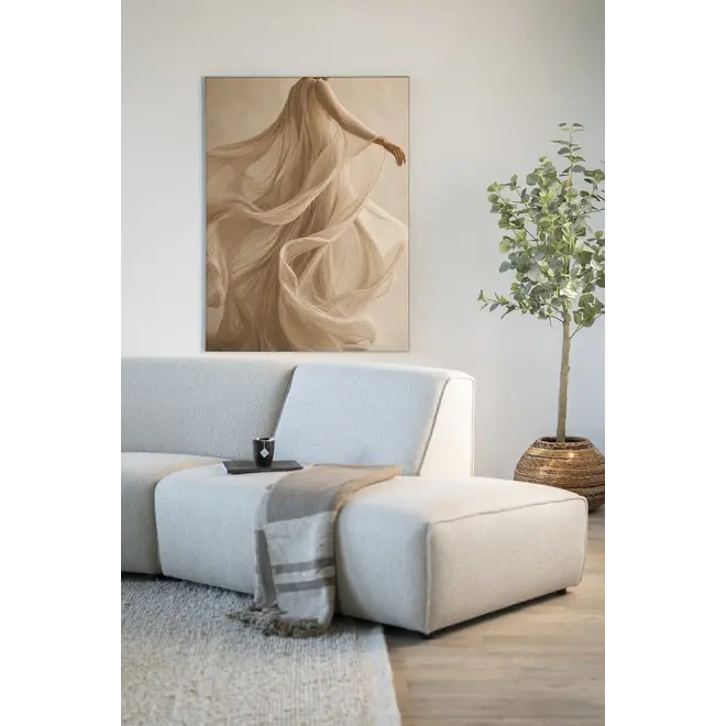Urban Cotton Wandkleed Flowing Beige