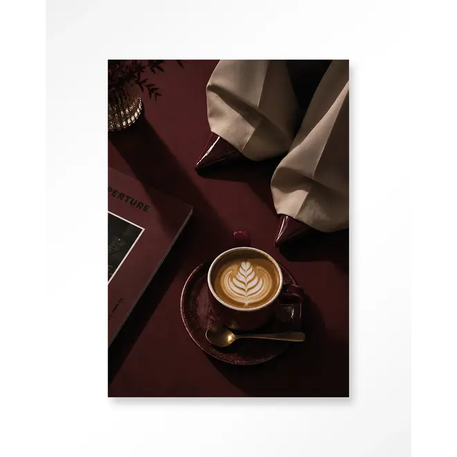 Urban Cotton Wandkleed Coffee Time Red