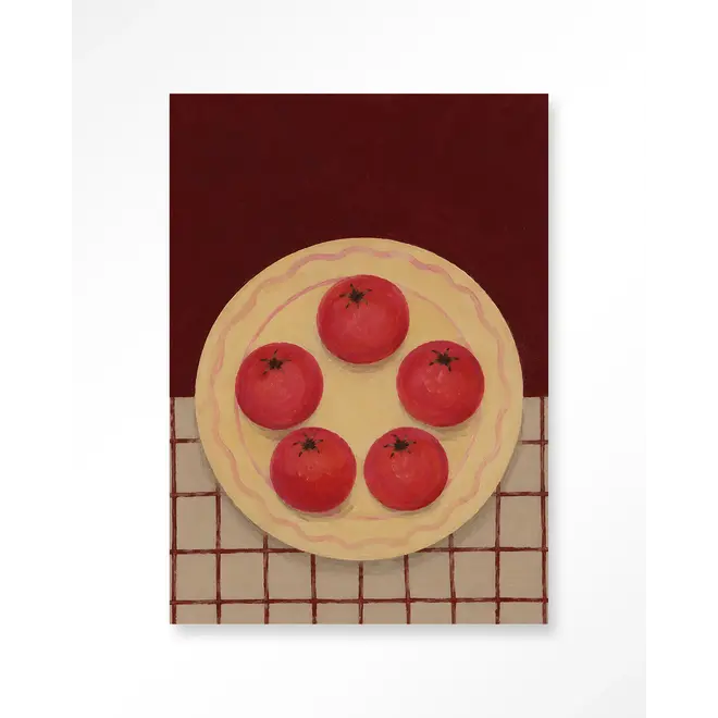 Urban Cotton Wandkleed Tomatos On A Plate