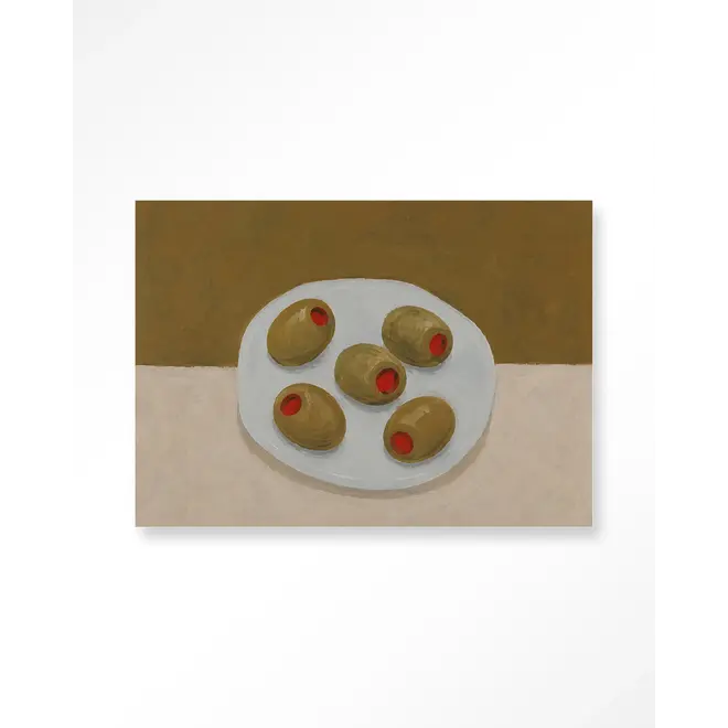 Urban Cotton Wandkleed Olives On A Plate