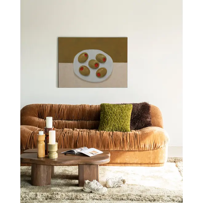 Urban Cotton Wandkleed Olives On A Plate