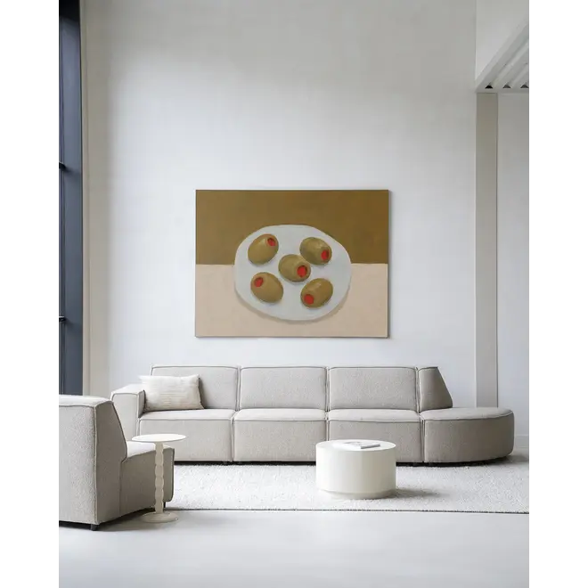 Urban Cotton Wandkleed Olives On A Plate