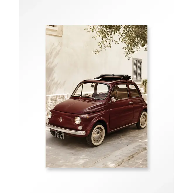 Urban Cotton Wandkleed Fiat Bambino Red